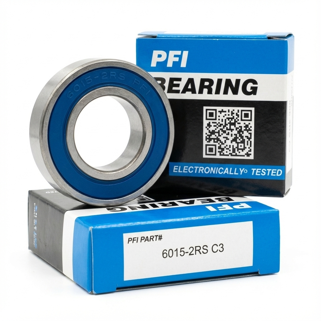 بلبرینگ میکسرهای صنعتی، ماشین‌آلات کشاورزی و فن‌های غول‌پیکر برند PFI کد 6015 2RS C3