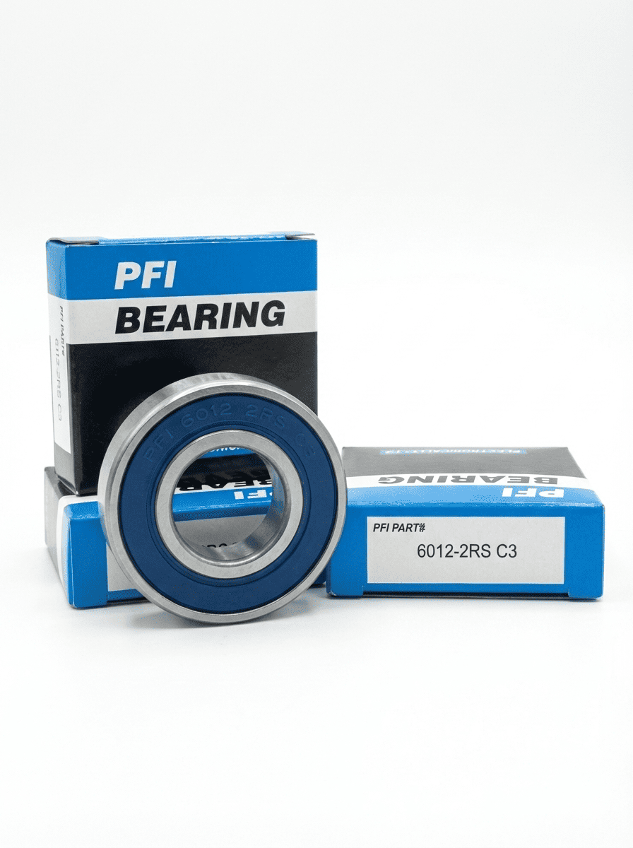 بلبرینگ پمپ‌های صنعتی، غلطک نوار نقاله معدن و دینام‌های بزرگ برند PFI کد 6012 2RS C3