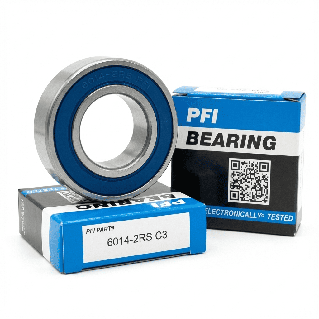 بلبرینگ سنگ‌شکن، الکتروموتورهای توان بالا و پمپ‌های طبقاتی برند PFI کد 6014 2RS C3