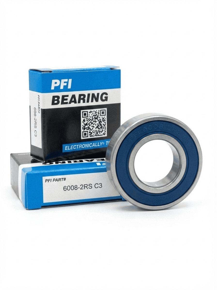 بلبرینگ نوار نقاله، شفت PTO تراکتور و فن‌های بزرگ برند PFI کد 6008 2RS C3