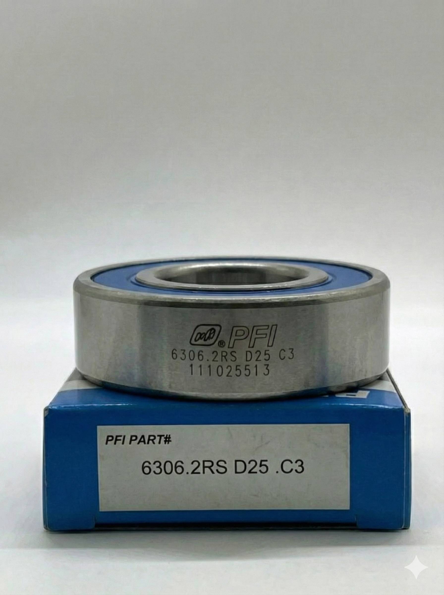 بلبرینگ PFI 6306.2RS.D25.C3 (مناسب گیربکس خودرو، ادوات کشاورزی و الکتروموتور صنعتی)