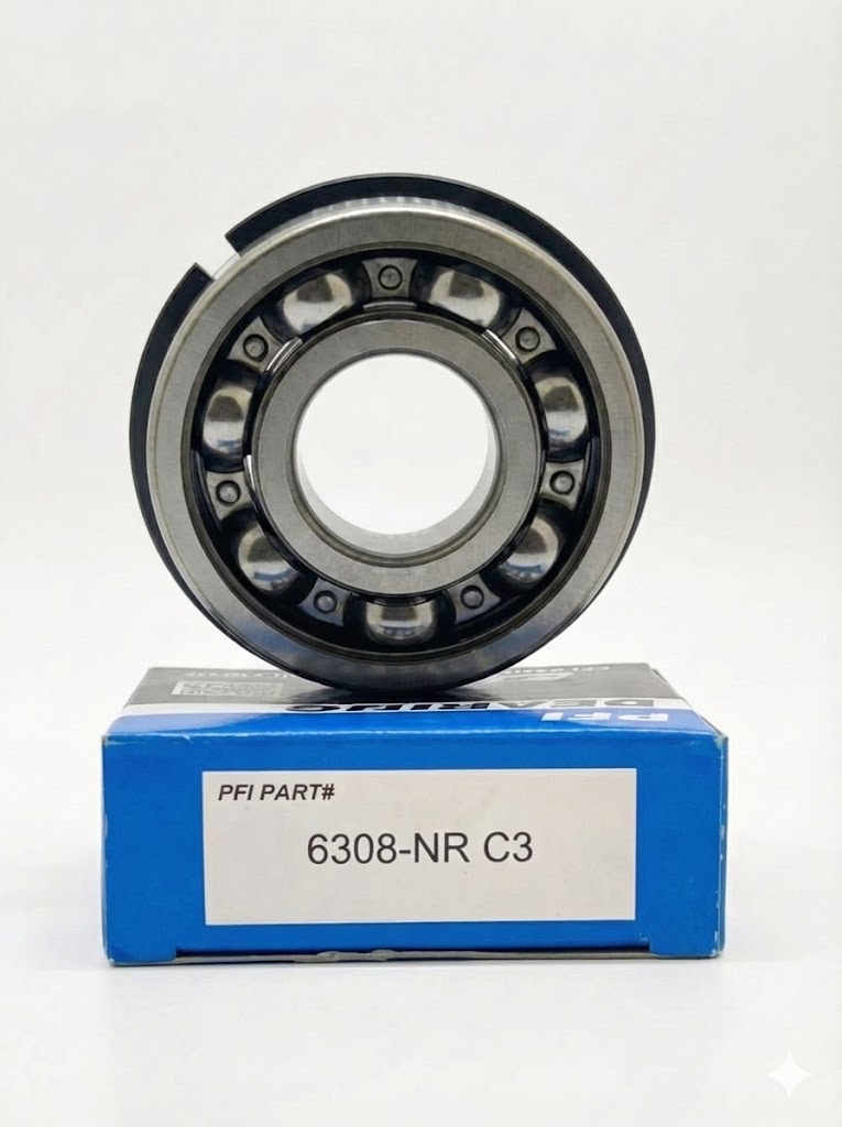 بلبرینگ PFI 6308.NR.C3 (مناسب گیربکس سنگین، تراکتور و تجهیزات صنعتی)