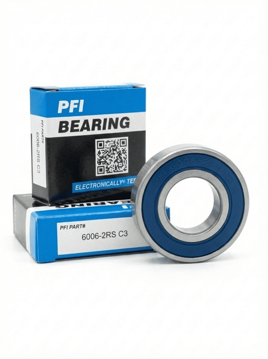 بلبرینگ وسط پلوس پژو/سمند، اره فلکه و الکتروموتور صنعتی برند PFI کد 6006 2RS C3